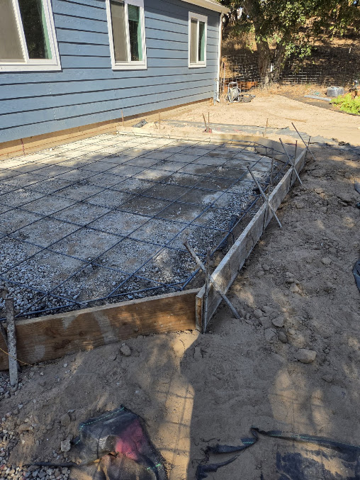 Concrete formwork and reinforcement ready for a pour